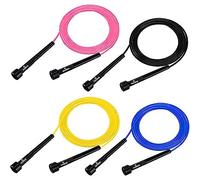 KINZIO Kids Skipping Rope for Exercise Jump Rope Boxing Fitness Training Jumping Gym Workout Fat Burn for Men, Women and Kids 9ft (Red)