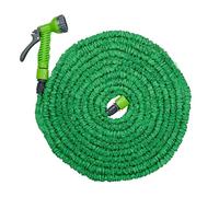 Kinzo 8711252271828 Tuinslang Flexibel 20M Flexible Incl. Attachment-Garden Hose Head with 7 Spray Modes-Plastic-Green/Grey