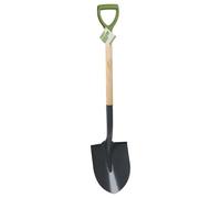 Kinzo Garden Shovel 105 cm - Heavy Duty Garden Tool with Wooden Handle and Plastic Handle - Spade for Digging and Removing Tree Stump or Rootstock