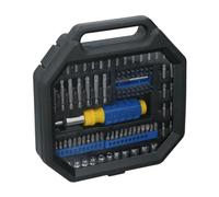 Kinzo Socket Spanner Set/Bit Set - 99 Pieces - 1/4 Inch - Ratchet Screwdriver - 11 Socket Spanner - 84 Bits - Tool Box - Steel