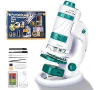 KinZon 3 in 1 Microscope for Children, Educational Scientific Toy, for Children from 6 Years