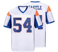 kioken Thad Castle Jersey, #54 Mountain State Football Jerseys for Men Blue White S-XXXL