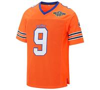 kioken Waterboy Jersey Bobby Boucher #9 Adam Sandler Mud Dogs Bourbon Bowl Football Jerseys, Yellow, L-4XL