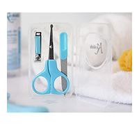 Kiokids D/Bl. Set of Scissors, File and Nail Clippers - Hygiene Kits, Children