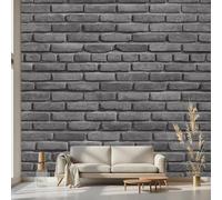 Kioldoq BrickWall Wall Mural, Gray Artistic Mural Large, Stone Brick Wallpaper Non-Woven Water Proof for Wallpaper Non-Woven Water Proof Living Room Bedroom Kitchen Home Decoration 360 x 250 cm