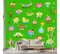 Kioldoq Kawaii Animal Wall Mural Decoration, Cartoon Duck Wallpaper Peel and Stick, Cute Children Mural for Living Room, Wallpaper Vinyl Waterproof Kitchen Bedroom 150x100 cm