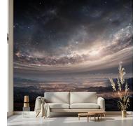 Kioldoq Starry Wall Mural, Universe Galaxy Mural Large, Outer Space Wallpaper Non-Woven Water Proof for Living Room Bedroom Kitchen Home Decoration 400 x 280 cm