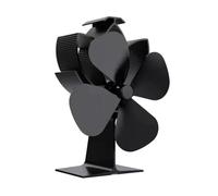 Kiommi Heat Powered Fireplace Fan 4 Blades Quiet with Efficient Distribution High Temperature Overheat