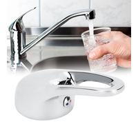 Kiommi Zinc Alloy Basin Mixer Faucet Tap Single Lever Handle Chrome Finish Easy Installation Replacement for Kitchen Bathroom