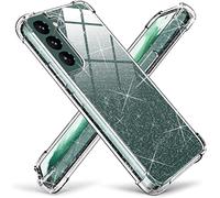 KIOMY Galaxy S22 Plus Glitter Case for Girl Women Shockproof Bumper Protective Clear Cell Phone Back Cover with 4 Corners for Samsung Galaxy S22+ Plus 5G Sparkle Shiny Slim Fit Flexible Luxury Sparkly
