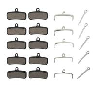 KiooS 5 Pairs Of Bicycle Brake Pads Replacement Full Metal Replacement Full Metal Compatible With D03S D02S Replacement brake part(Semi metal)