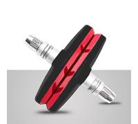 KiooS A Pair Durable Bicycle Silent Brake Pads Cycling V Brake Holder Pads Shoes Blocks Rubber Pad For Long-lasting Performance brake part(7CM red)