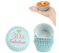 Kiopdse 30th Birthday Cupcake Cases,100pcs Muffin Cases,Cupcake Wrappers,Paper Cupcake Liners,Paper Muffin Cupcake Liners,Muffin Baking Cups,Paper Baking Cups,Cupcake Papers,Standard Size 2x1.25inch