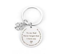 Kiopdse Father Day Gifts from Daughter Son,Father's Day Daddy Christmas Birthday Xmas Valentines Personalised Funny Gifts for Dad Presents for Dad Keyring Keychain
