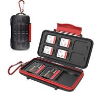 Kiorafoto 9 Slots SD Card Holder Case for 6 SD & 3 CF Compact Flash Cards