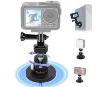 Kiorafoto Magnetic Camera Mount for Hero 13 12 11 10 9, Strong Magnetic Camera Mount Base with 360° Rotating Ball Head, Compatible with DJI Action 6 5 Pro 4, Webcam, LED Lights, Tripod