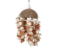 Kioriur Bird Cage Toy, Corn Cob Parrot Toy, Corn Cob Shell Parrot Toy for Large Birds | Hanging Toy for Bird House Toy