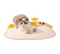 Kioriur Cat Scratching Mat, Natural Sisal Scratching Mat for Cats | Natural Star Scratching Mat, Star Scratching Mat, Cat Scratching Furniture Protector for Home, The