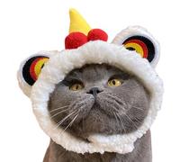 Kioriur Dancing Hat for Dog and Lion, Lion Costume for Pet - Cat Lion Dance Head Cover for Chinese New Year Pets, Costume Supplies
