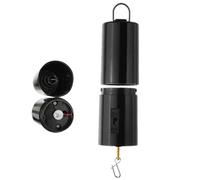 Kioriur Hanging Black Rotating Motor - 1 AA battery Wind Spinner, Wind Spinner Motor | Battery Operated Wind Motor Wind Bell Wind Sculpture, Metal Rotating Wind Chimes Garden Decor Accessory