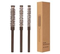Kioriur Round Brush for Suffering, Round Roller Quiff Brush - Moustache Brush Bull Drying Style Combs - Professional Curling Roll for Women Men Style Lifting Curling