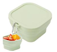 Kioriur Silicone Folding Bowl, Portable Camping Bowls - Small Non-Slip Folding Bowls | Food Grade Kitchen Bowls, Portable Food Box for Hiking Picnics