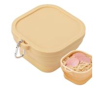 Kioriur Silicone Folding Bowl, Portable Camping Bowls - Small Non-Slip Folding Bowls | Food Grade Kitchen Bowls, Portable Food Box for Hiking Picnics