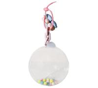 Kioriur Transparent Keychain Pouch, Transparent Bag | Round Plush Protective Bag - Dustproof Collectibles Case, Keyring + Accessories, Se référer au descriptif, Refer to description
