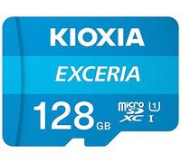 KIOXIA 128GB EXCERIA MicroSD Memory Card U1 Class 10 100MB/s Max Read Speed, Full HD Video Recording, Blue