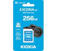 KIOXIA EXCERIA Formerly Toshiba Memory SD Card, G2 256 GB,SDXC, UHS-I U3, V30, Class 10, 100MB/s Reading Speed, Write Speed 50 MB/s, Made in Japan, Genuine Product 5 Year Warranty