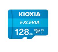 KIOXIA EXCERIA Microsd Memory Card U1 Class 10 Max Read Speed, LMEX1L128GG2