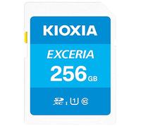 KIOXIA LMEX1L256GG2 Exceria Sd MicroSd Memory Card, 100Mb/s Full HD Recording, Blue, 256 gb