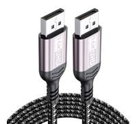 Kioylmo Displayport Cable 1.5m 80gbps 16k 60hz Dp Cord 8k 240hz 4k 540hz Hdr Hdcp Dsc Freesync G-SyncCompatible with HDR HDCP 2.3 DSC FreeSync G-Sync Monitor Graphics RTX 5090 4090 PC HDTV, Sky-Blue