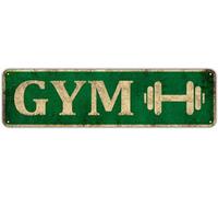 KIOZIY Gym Tin Sign 4x16 Inch