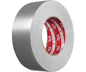 kip 326-48 Water Resistant Polythene Fabric Tape for Plaster and Stone - Strong Reinforced Tape for Masking - 50 mm x 50 m, Silver, 48 mm x 50 m