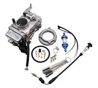 KIPA Carburetor For Mikuni HSR42 HSR 42mm Fit Harley Evo Evolution Twin Cam Glide Dyna Super Wide Lower Rider Disc Glide Fatboy Heritage Softail Night Train Road King