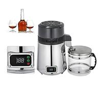 KIPEKE Water Distiller with Temperature Control, 4 L Distiller with Glass Jug, 800W Stainless SteelWater Distiller, Pure Water Distiller, for Lab, Home Countertop, Offices, Dental Clinic