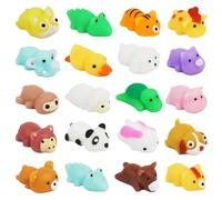 KIPEREE 20pcs Mini Squishy Toys - Mochi Animal Stress Relief Fidget Toys for Kids, Soft Squeeze Party Bag Fillers, Classroom Rewards & Gifts