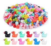 KIPEREE Mini Ducks 240 Pack - Resin Tiny Duck in 12 Colors, Cute and Colorful Mini Figures for DIY Crafts, Fairy Gardens, Aquarium Decor, and Party Favors