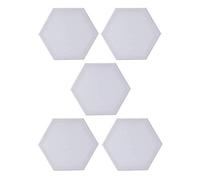 KIPETTO Hexagon Canvas Boards 5Pcs Mini Stretched Canvas Panels Drawing Board for Painting Craft Drawing, 4.72 Inch