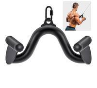 Kipika 30 cm Lat Pull Down Bars Cable Machine Attachment, Rowing T-bar V-bar Set, Back Strength Training Handle Grips for Cable Machine Rowing Machine