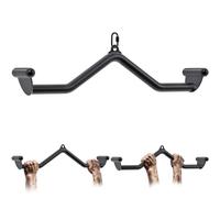 Kipika 71 cm Lat Pull Down Bars for Cable Machine, Rowing T-bar & V-bar Set, Back Strength Training Handle Grips for Cable & Rowing Machine