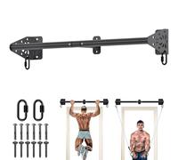 Kipika Heavy Duty Wall Mounted Pull Up Bar, 32" Wide Doorway Pull-Up Bar for Home Gym, Upper Body Strength Training