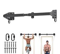 Kipika Heavy Duty Wall Mounted Pull Up Bar, 32" Wide Doorway Pull-Up Bar for Home Gym, Upper Body Strength Training
