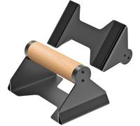 Kipika Push Up Bars, Pushup Stands, Ergonomic Wooden Handles, Anti-slip Rubber Base Pads, Parallettes Bars for Strength Training Equipment & Calisthenics, Perfect for Floor Workout Exercise (Wood)