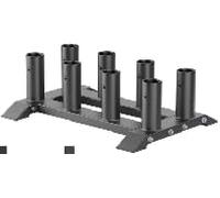 Kipika Vertical Barbell Rack for 2" Olympic Bars - Heavy Duty Freestanding Barbell Storage Holder, Space Saving Floor Stand with Scratch-Resistant Inserts, Organizer for Garage/Home/Commercial Gym (8