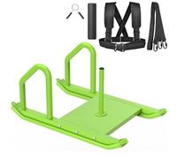 Kipika Weight Sled, Workout Sled, Fitness Strength Training Sled, Speed Training Sled for Training Outdoor, Improves Speed and Muscle Strength, Suitable for 1" & 2" Weight Plate