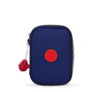 Kipling 100 Pens Case, Lightweight Large Pencil Case Organizer with Multiple Compartments, Durable School & Travel Accessories Holder - Escape Blue Bl
