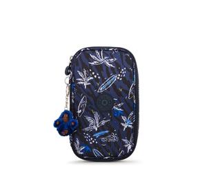 Kipling 50 PENS Pen Case in Surf Sea Prt RRP £34