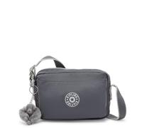Kipling Abanu Crossbody Bag, Lightweight Compact Crossbody Bag with Zip Closure, Adjustable Strap & Multiple Compartments, Everyday Travel Bag - Moonlit Grey